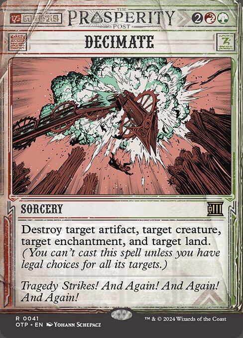 CAD Decimate card from the Breaking News set