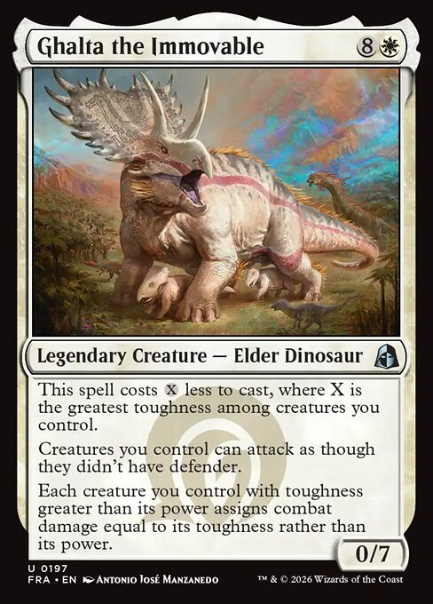 CAD Ghalta the Immovable card from the Reality Fracture set
