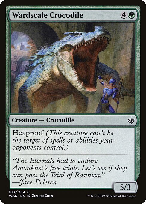 Wardscale Crocodile card from the War of the Spark set