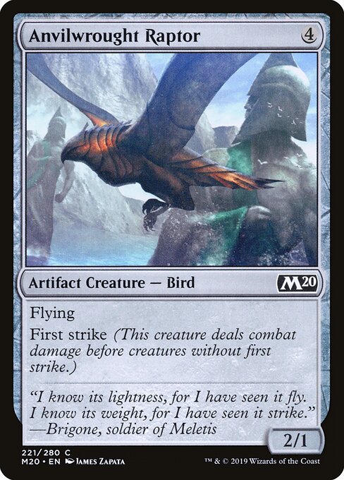 Anvilwrought Raptor card from the Core Set 2020 set