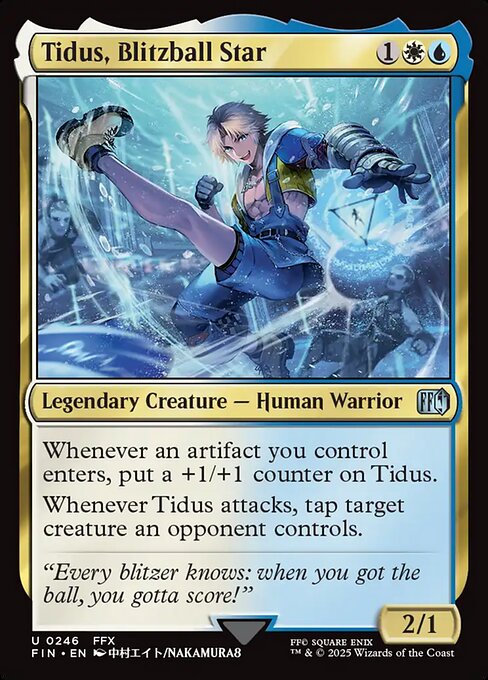 Tidus, Blitzball Star card from the Final Fantasy set