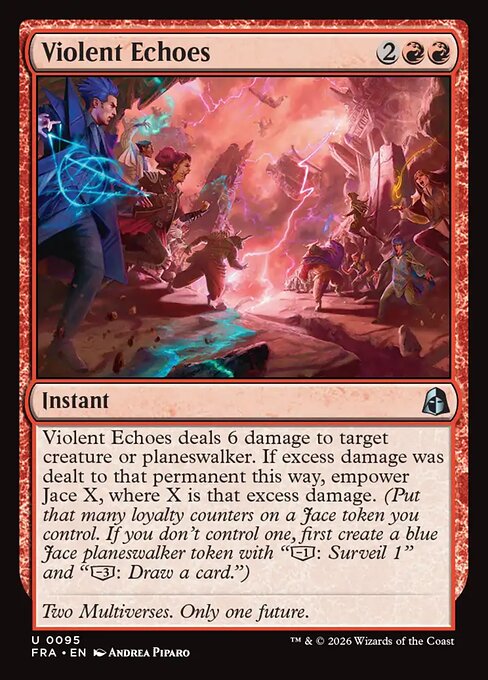 CAD Violent Echoes card from the Reality Fracture set