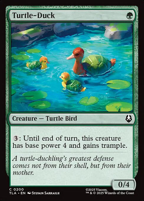 CAD Turtle-Duck card from the Avatar: The Last Airbender set
