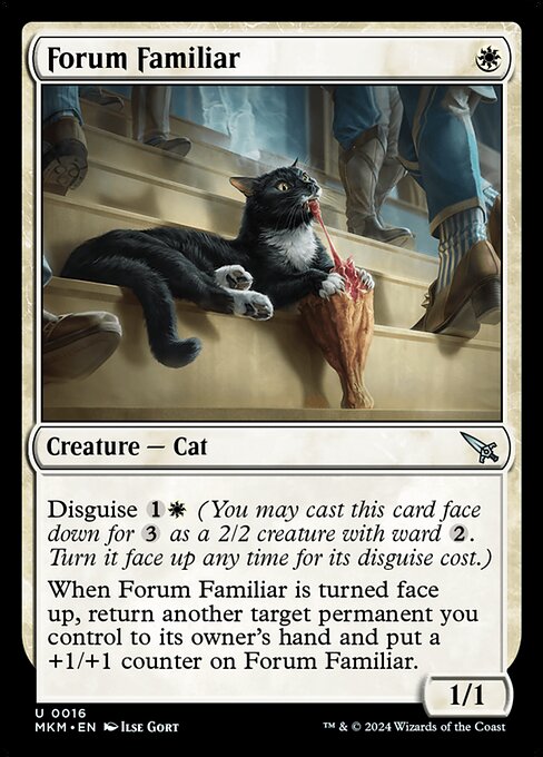 CAD Forum Familiar card from the Murders at Karlov Manor set