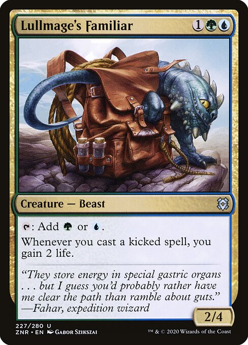 Lullmage's Familiar card from the Zendikar Rising set