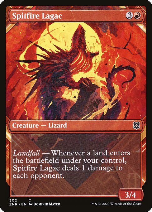 CAD Spitfire Lagac card from the Zendikar Rising set
