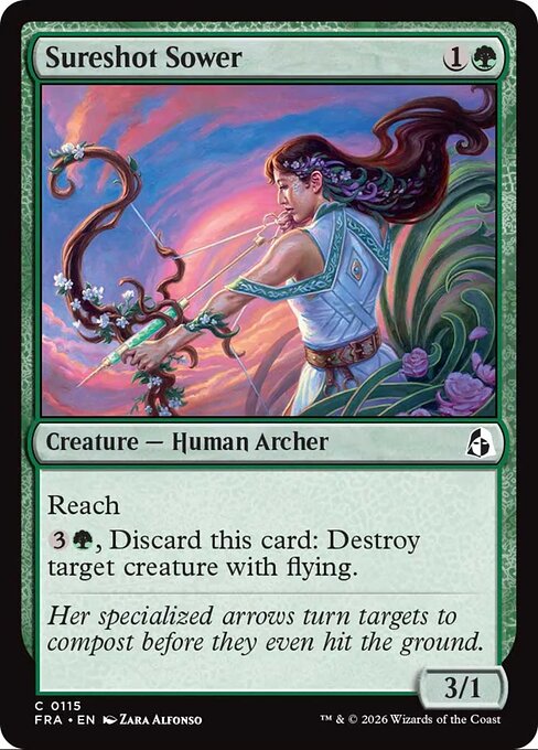 CAD Sureshot Sower card from the Reality Fracture set