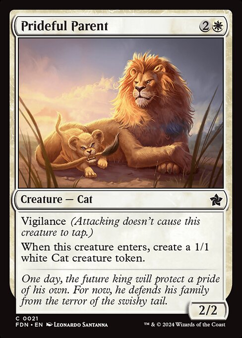 Prideful Parent card from the Foundations set