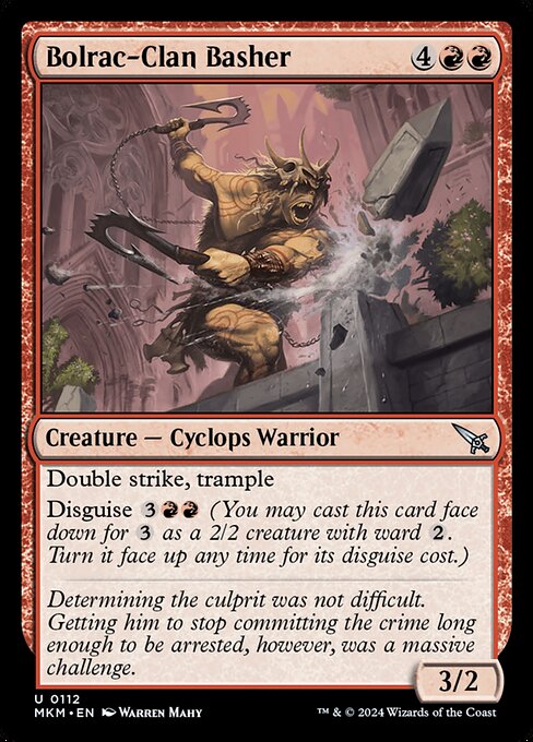 Foil CAD Bolrac-Clan Basher card from the Murders at Karlov Manor set