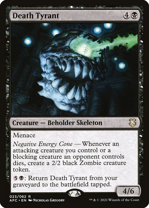 CAD Death Tyrant card from the Forgotten Realms Commander set