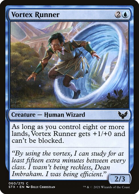 Vortex Runner card from the Strixhaven: School of Mages set