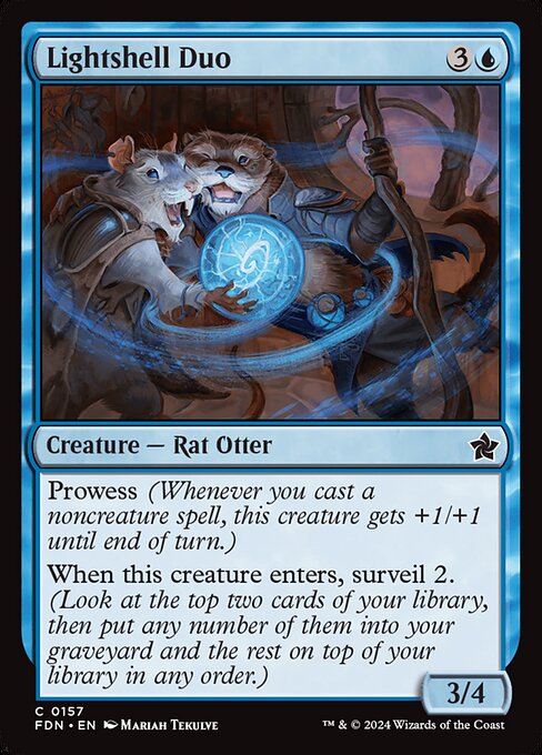 Lightshell Duo card from the Foundations set