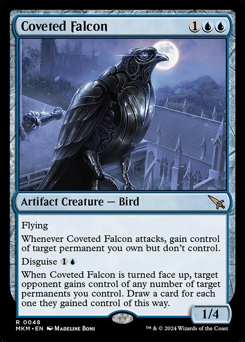 Coveted Falcon card from the Murders at Karlov Manor set