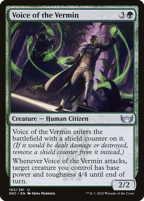 Voice of the Vermin card from the Streets of New Capenna set