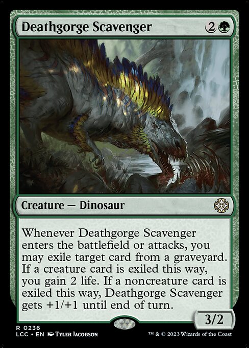 CAD Deathgorge Scavenger card from the The Lost Caverns of Ixalan Commander set