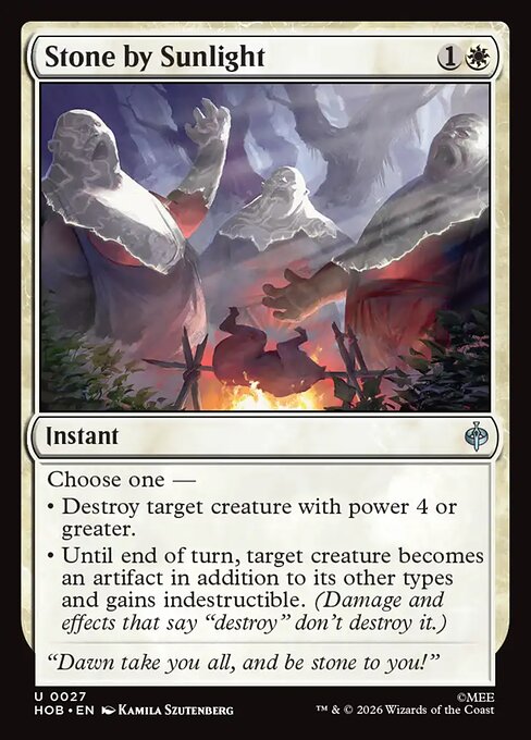 Stone by Sunlight (FOIL)