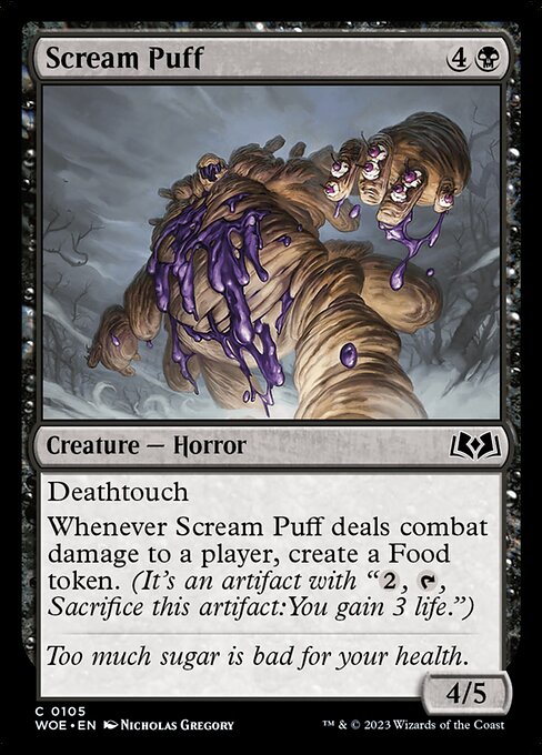Scream Puff card from the Wilds of Eldraine set