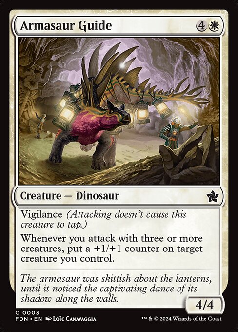 Armasaur Guide card from the Foundations set