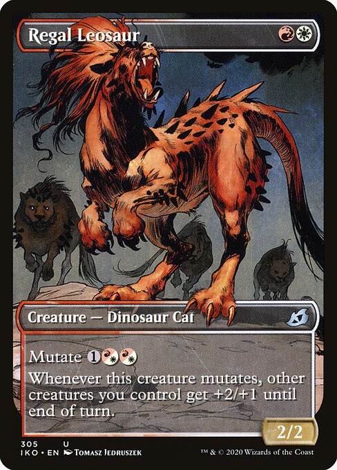 CAD Regal Leosaur card from the Ikoria: Lair of Behemoths set