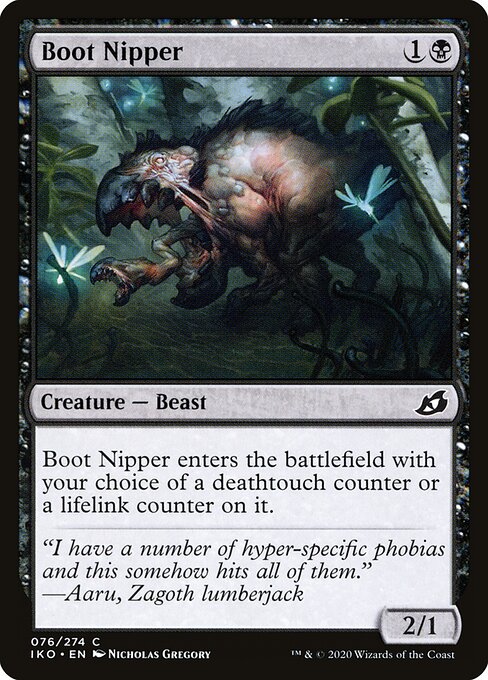 CAD Boot Nipper card from the Ikoria: Lair of Behemoths set