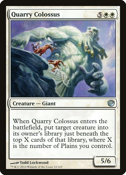 Quarry Colossus card from the Journey into Nyx set
