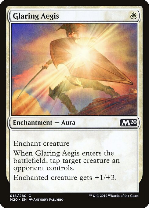Glaring Aegis card from the Core Set 2020 set