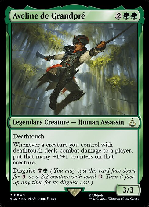 CAD Aveline de Grandpré card from the Assassin's Creed set