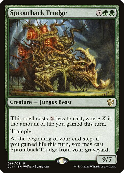 CAD Sproutback Trudge card from the Commander 2021 set