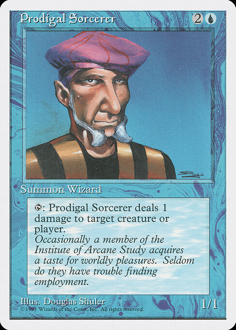 Prodigal Sorcerer card from the Fourth Edition set