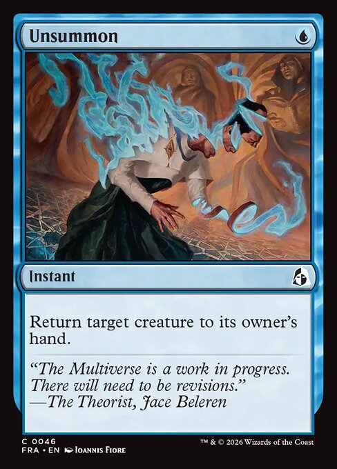Foil CAD Unsummon card from the Reality Fracture set