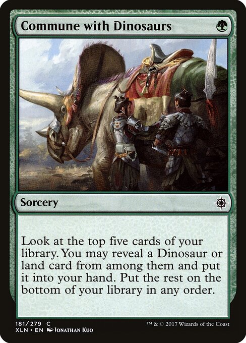 CAD Commune with Dinosaurs card from the Ixalan set