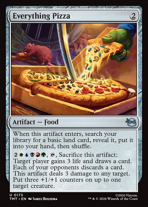 Everything Pizza card from the Teenage Mutant Ninja Turtles set