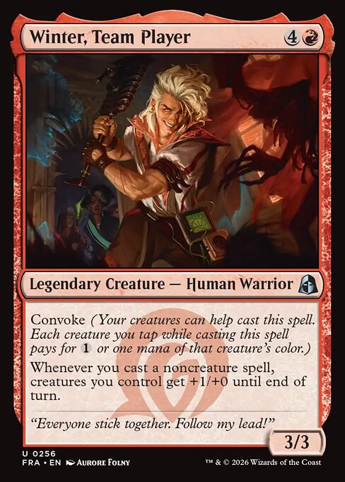 CAD Winter, Team Player card from the Reality Fracture set