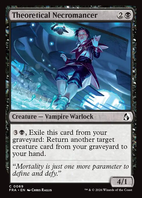 CAD Theoretical Necromancer card from the Reality Fracture set