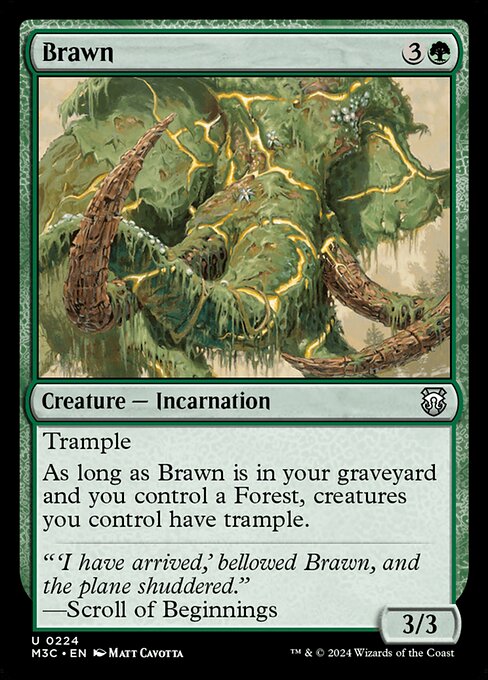 Brawn card from the Modern Horizons 3 Commander set