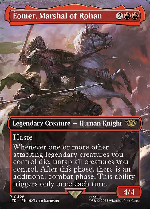 Éomer, Marshal of Rohan card from the The Lord of the Rings: Tales of Middle-earth set