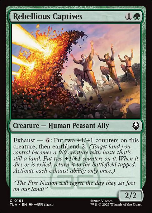 CAD Rebellious Captives card from the Avatar: The Last Airbender set