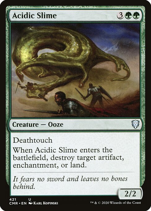Acidic Slime card from the Commander Legends set