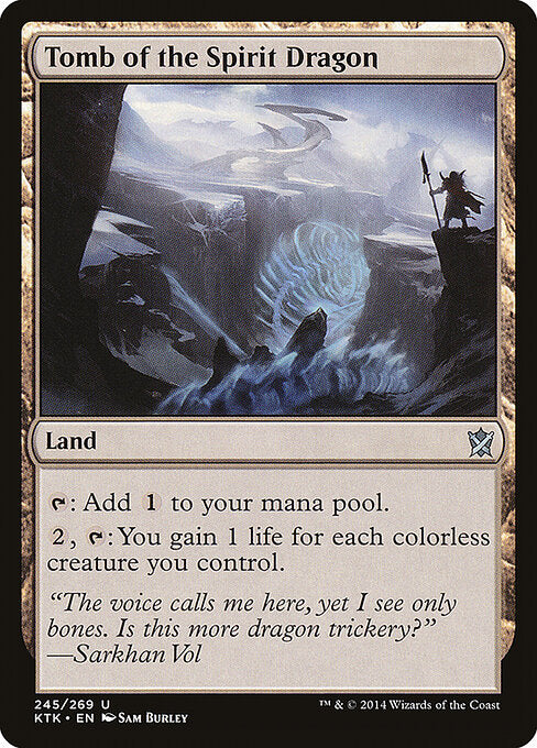 Tomb of the Spirit Dragon card from the Khans of Tarkir set