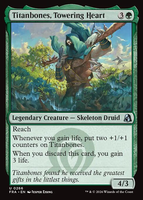 CAD Titanbones, Towering Heart card from the Reality Fracture set