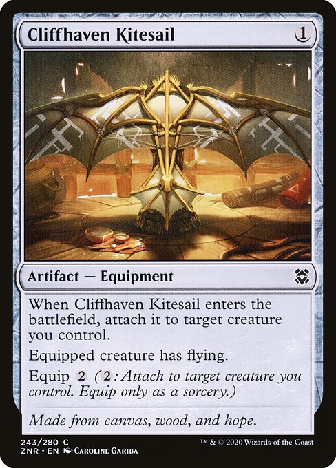 Cliffhaven Kitesail card from the Zendikar Rising set