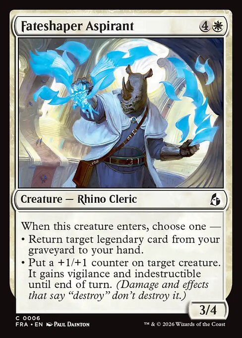 CAD Fateshaper Aspirant card from the Reality Fracture set