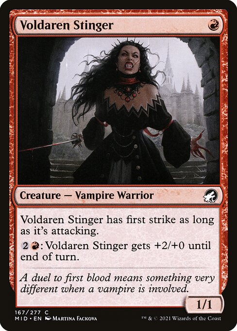 Voldaren Stinger card from the Innistrad: Midnight Hunt set