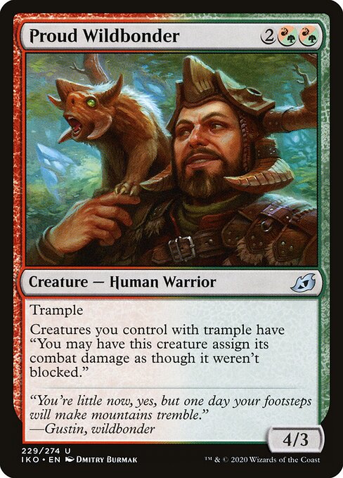 Proud Wildbonder card from the Ikoria: Lair of Behemoths set