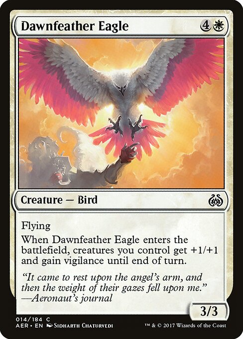 CAD Dawnfeather Eagle card from the Aether Revolt set