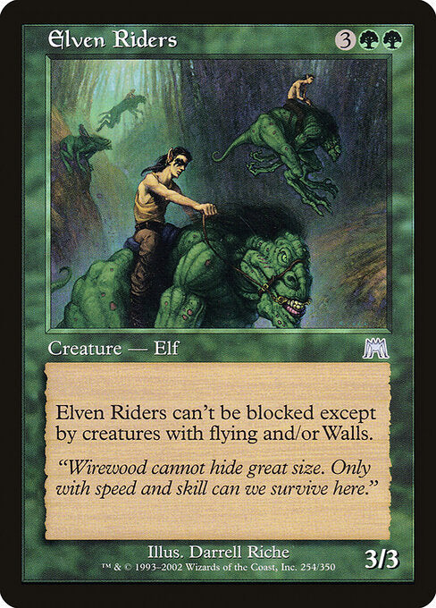 Foil CAD Elven Riders card from the Onslaught set