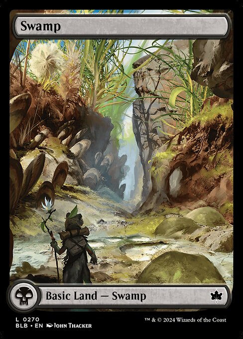 CAD Swamp card from the Bloomburrow set