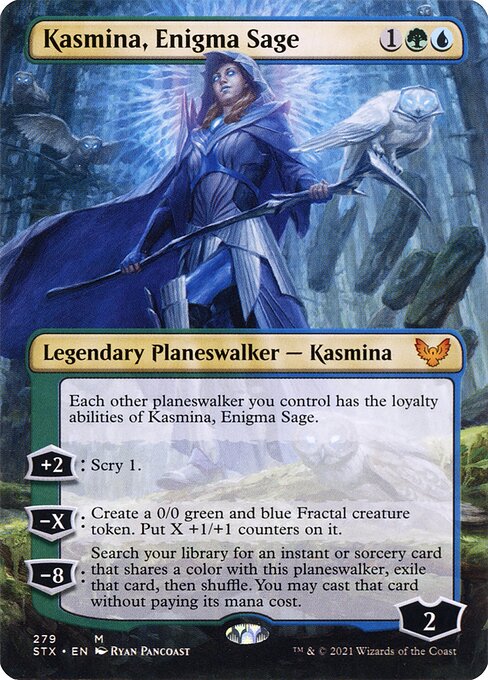 CAD Kasmina, Enigma Sage card from the Strixhaven: School of Mages set