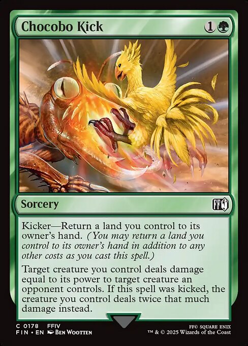 Chocobo Kick card from the Final Fantasy set
