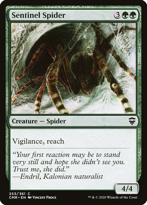  Foil Sentinel Spider card from the Commander Legends set